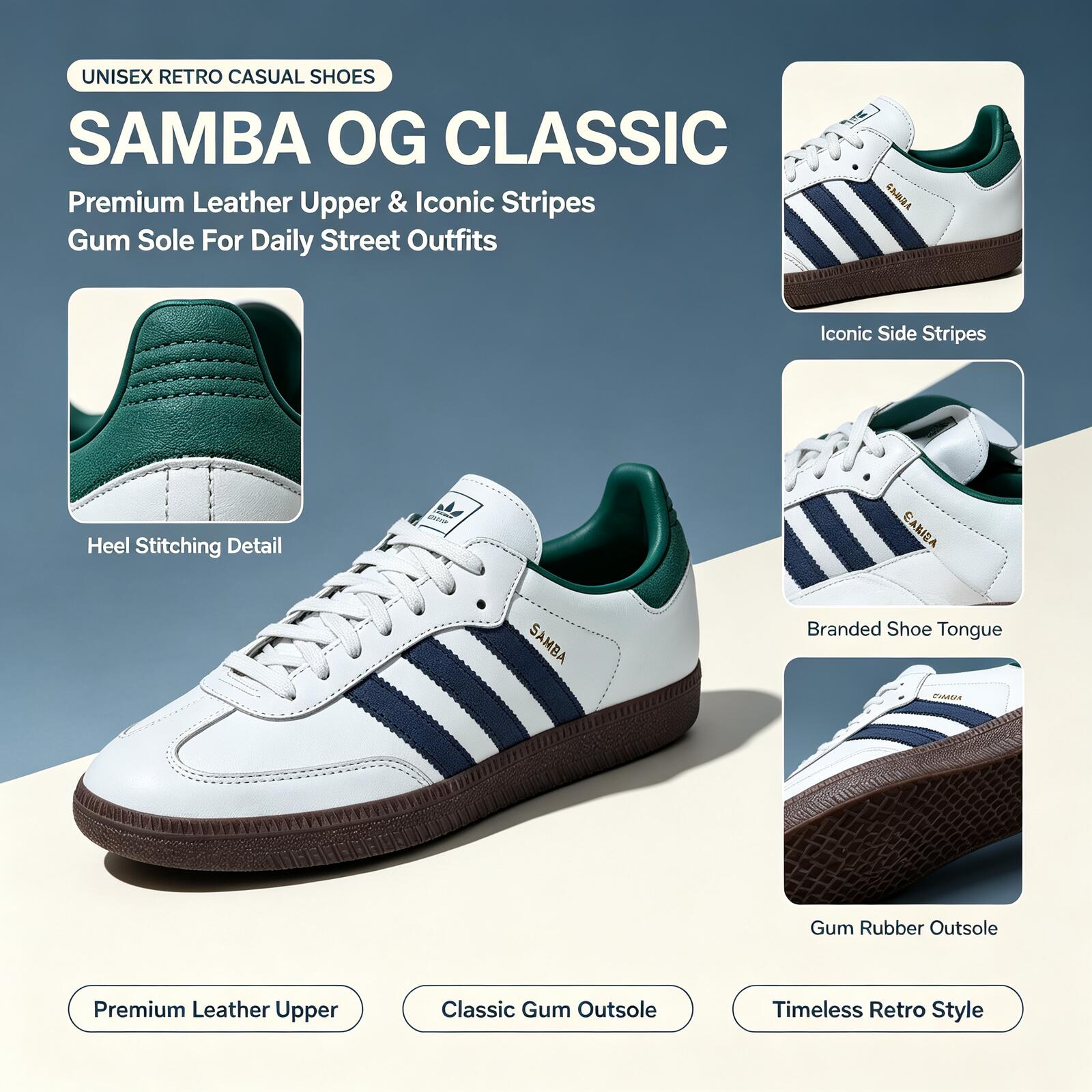 Официальные оригинальные кросс – обзор и цена Adidas Shoes Samba